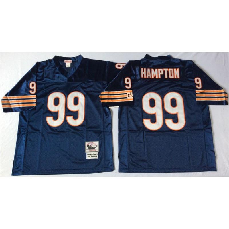 Chicago Bears Retro NFL Football Jersey Men Women Cotton Embroidered Sports Fan Apparel