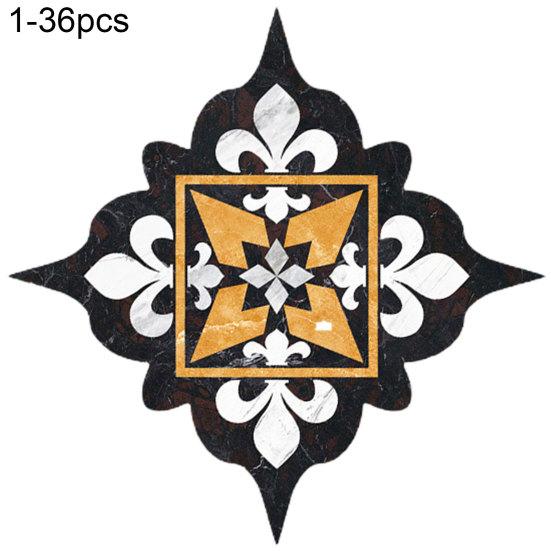 

36 шт., винтажные многофункциональные самоклеящиеся напольные наклейки из ПВХ в стиле ретро для гостиной 1