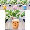 Cute Fruit Bubble Tea Cup Plush Keychain Adorable Cartoon Plush Toy For Kids