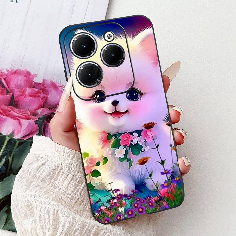 

Для Tecno Spark 20 Pro 20C 20 Pro+ Чехлы Крутой Стиль Узор Тигр Дракон Чехол для Телефона Черный Мягкий Силикон Spark20 20Pro Задняя Крышка Spark 20 Pro Plus