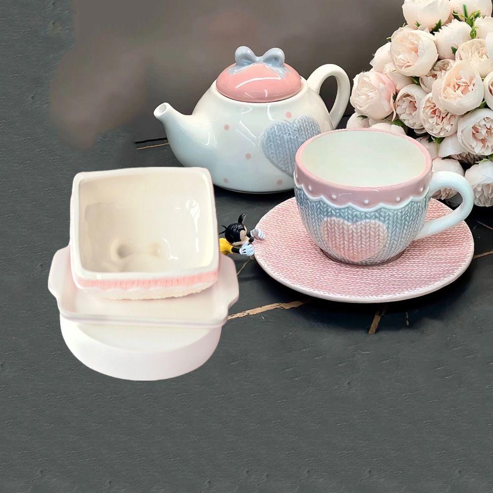 Pink Butter Cheese Plate Creative Pudding Storage Keeper Tray Home Decoration Butter Dish  Kitchen