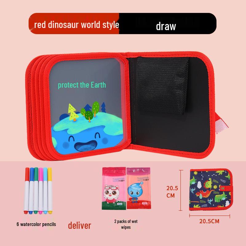 Portable Children's Drawing and Coloring Board - Reusable, Erasable, and Compact Toy for Kids