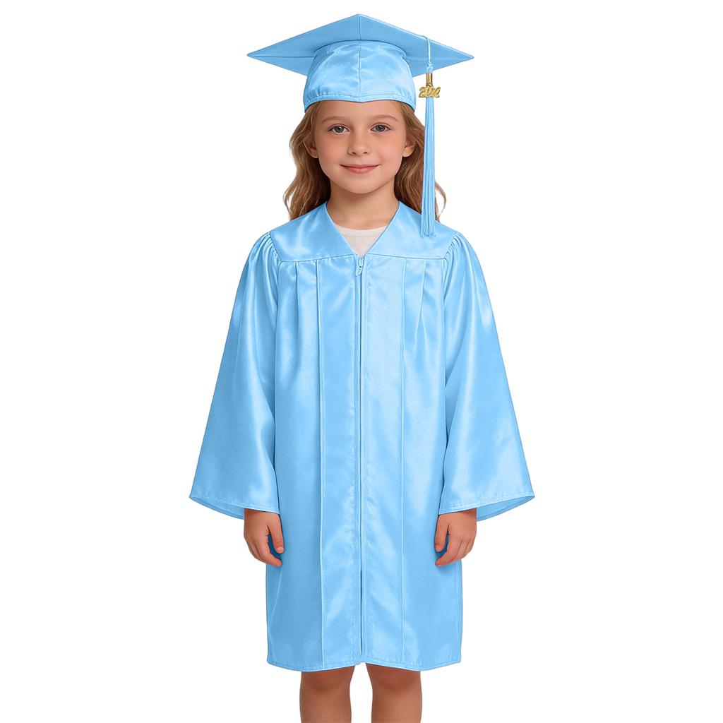 Conjunto de Roupa de Formatura Infantil da Moda, Roupa para Fotografia de Jardim de Infância, Novo Chapéu de Doutor e Toga de Formatura 2026