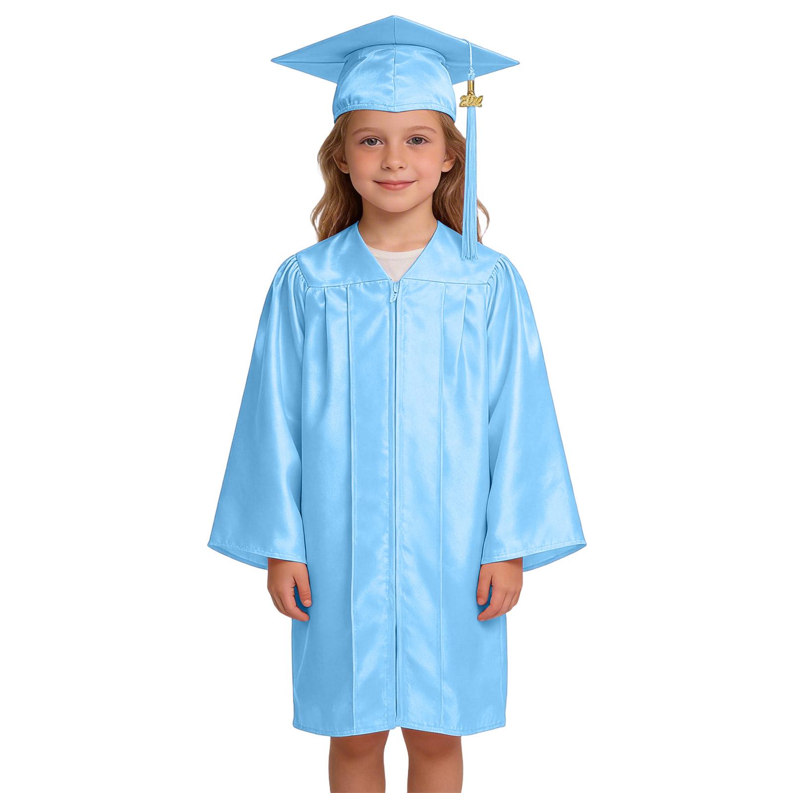 

Fashionable Children s Bachelor s Clothing Set, Kindergarten Photography Clothing, 2026 New Doctoral Cap Graduation Robe XS