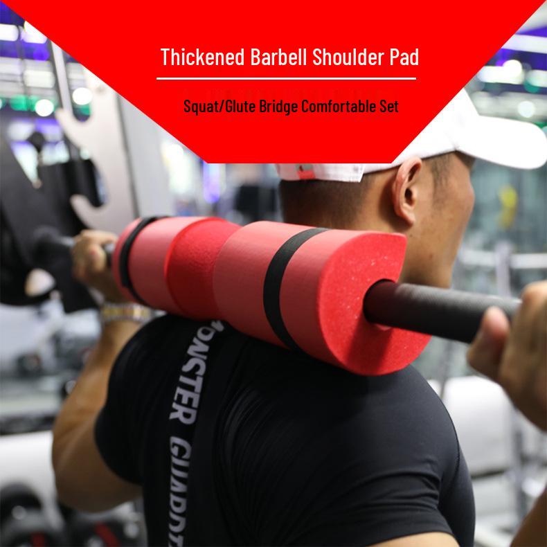 Foam Barbell Squat & Hip Thrust Shoulder Neck Pad for Weightlifting.