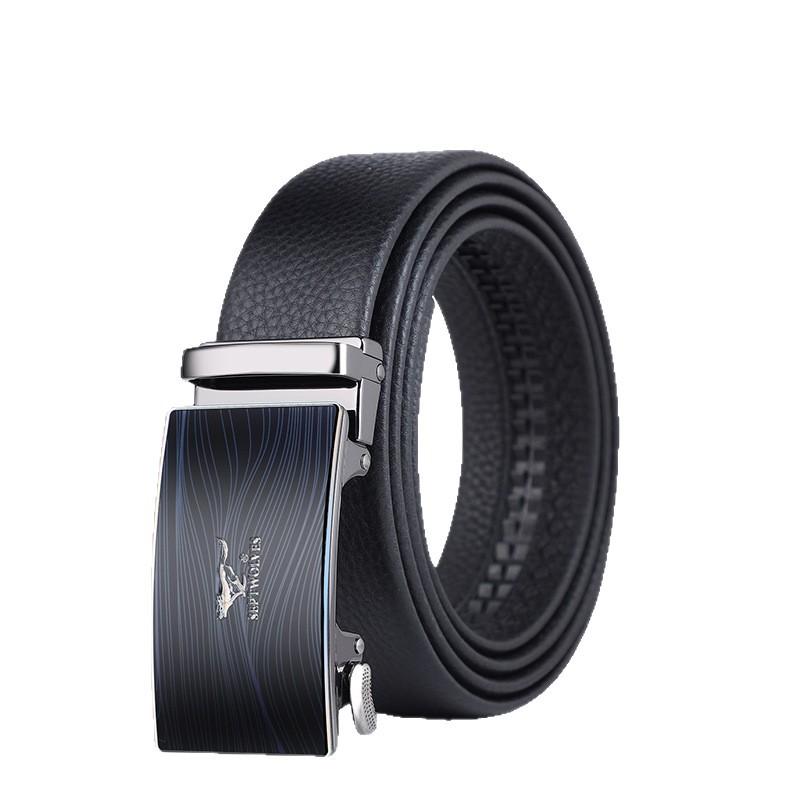 Belts for Men's Business Automatic Buckle Belts Top Layer Cowhide Belts Gifts and Trousers Belts