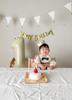 Number Balloon 32-inch 70cm Cream Beige Balloon with Straw Birthday Photoshoot Party Celebration Anniversary Home Studio Muted Color Set of 3