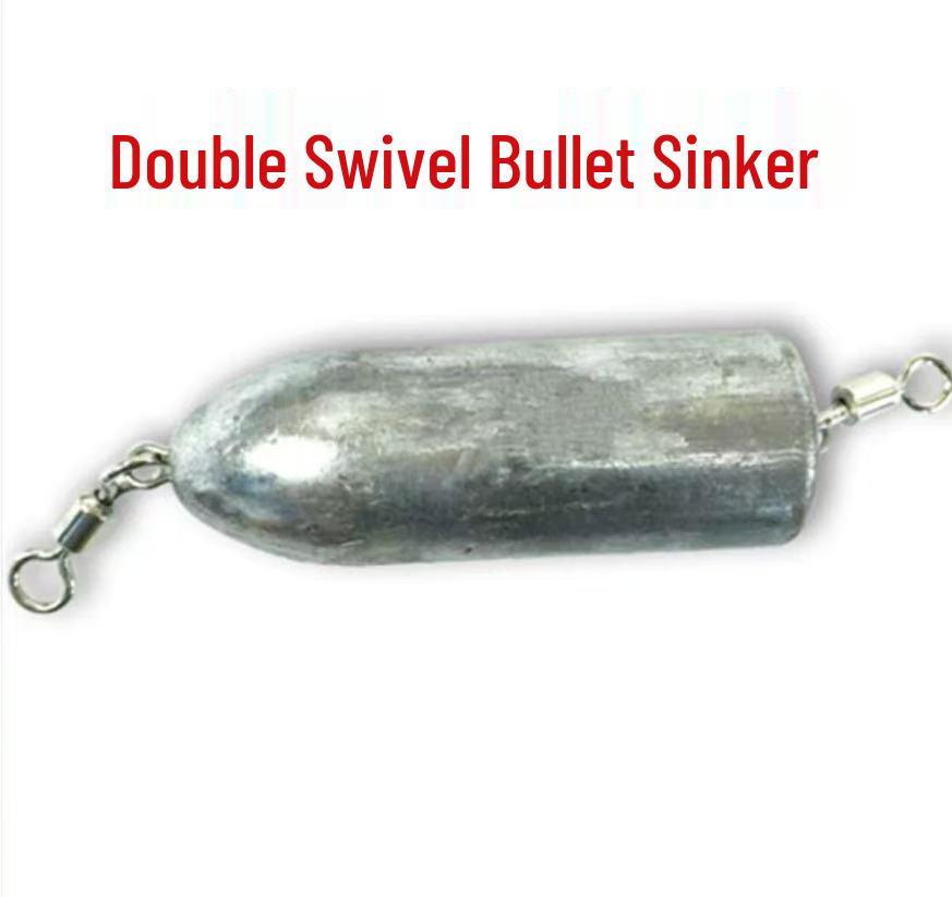 

Large Double Ring Bullet Lead Sinker for Deep Sea Boat Fishing