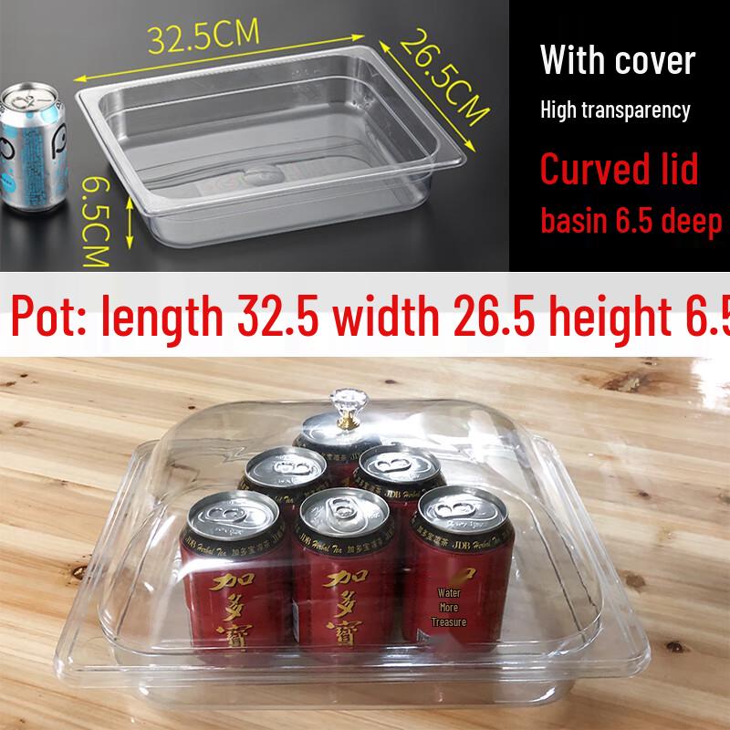 Transparent Acrylic Rectangular Food Display Tray