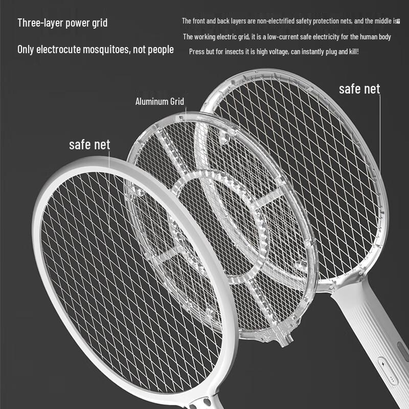 Luzheng 2-in-1 Rechargeable Electric Mosquito Swatter & Killer Lamp