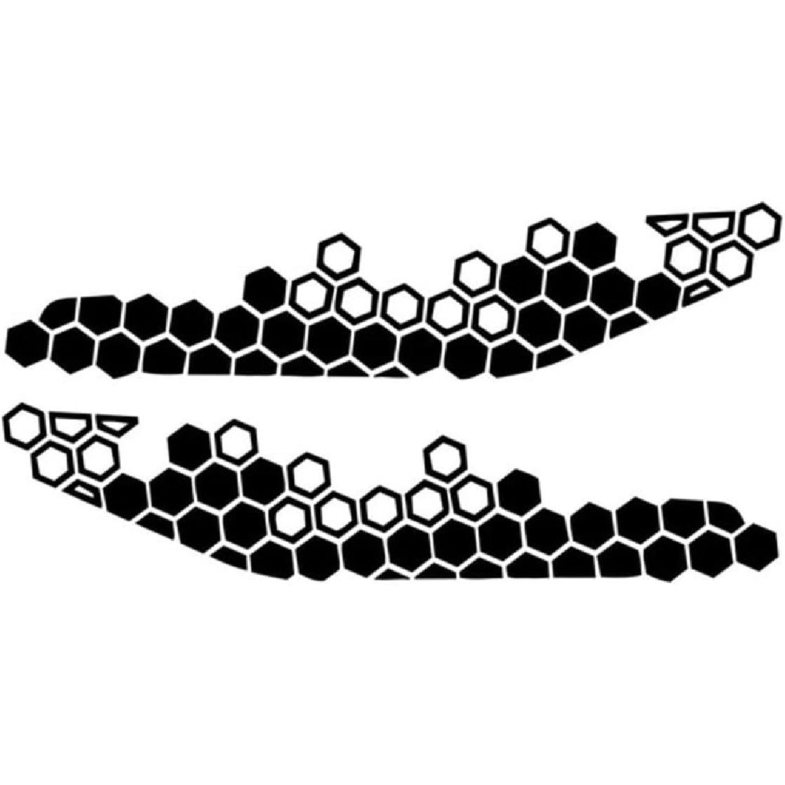 4Pcs Honeycomb Graphics Car Vinyl Decal Car Side Body Sticker Hexagon Geometric Pattern Vinyl Sticker Decoration for Truck SUV Motorcycle Vehicle