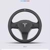 ANC1 For Tesla Model 3 Y S X 2017 2018 2019 2020 2021 2022 2023 2024 Car Steering Wheel Cover PU Leather Non-slip Auto Accessories