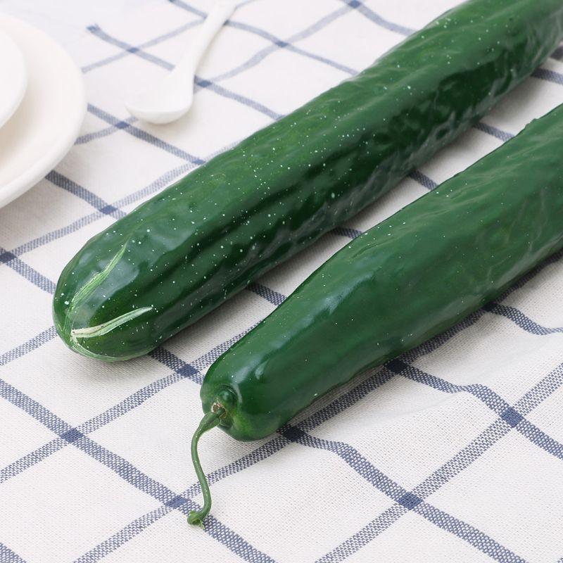 Artificial Cucumber Simulation Fake Vegetable Photo Props Home Kitchen
