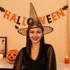 Pointed Hat Halloween Witch Hat Sequin Cosplay Hat Funny Halloween Headwear  Kids Costume