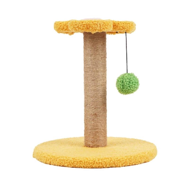 Cute Cat Scratcher Interactive Pet Toy for Cat and Kitten Playing Post