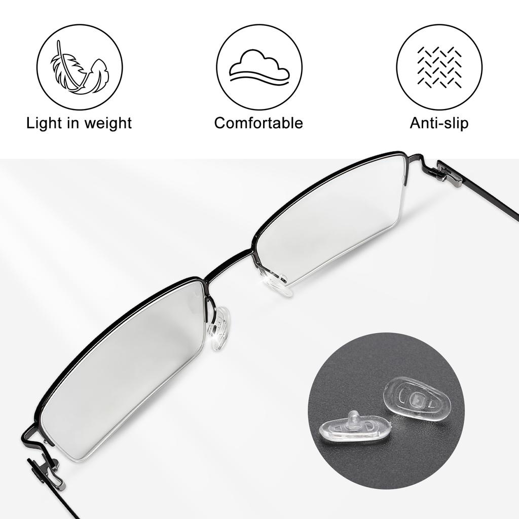 Pack Of 20 Silicone Nose Pads For Glasses Universal G14 Fit Soft AntiSlip Design Eyewear Accessories Replacement Part