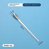 Stainless Steel Medicinal Spoon Ladle Double-ended Experiment Pharmacy Lab Use Reagents Sample Spatula Weighing Spoon