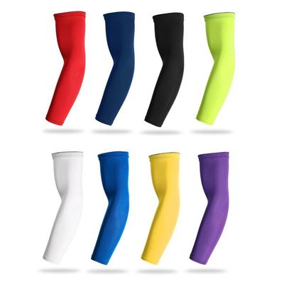 2PCS Sports Arm Compression Sleeve Basketball Cycling Arm Warmer Summer Running UV Protection Volleyball Sunscreen