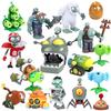 Plants Vs Zombies Roadblock Iron Bucket Grim Reaper Zombie Action Figure Model Toy Kids Gift