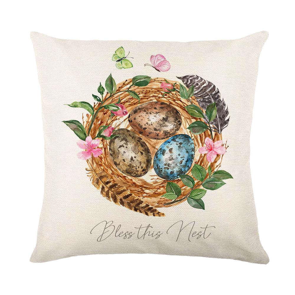 Easter Pillowcase Holiday Decoration Pillowcase Sofa Cushion Pillowcase