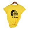 I Am A Strong Melanin Queen Print T Shirt Women Summer T Shirt Clothes African Black