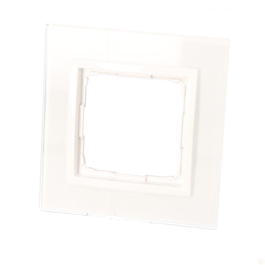 Single frame Nature-Glass, WHITE PEARL, IP20/IP44' ('IP44 - use seal