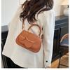 Ladies' Bag, Shoulder Bag, Saddle Bag, Simple and Versatile Handbag, Fashionable Contrasting Underarm Bag, Casual Crossbody Bag