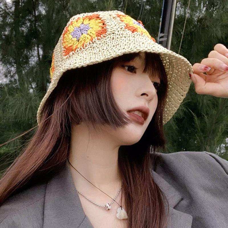 Summer Women Hats Wide Brim Sunscreen Fisherman Hat Supplies Lovely Bucket Hat