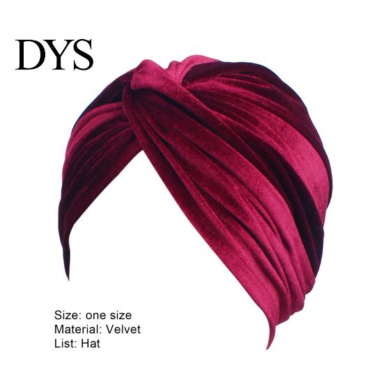 Cappello Turban Indiano Cappellino Colore Unico Forma a Croce Donna Elasticizzato Senza Berretto Copricapo Visiera per Primavera Autunno Inverno Spesso