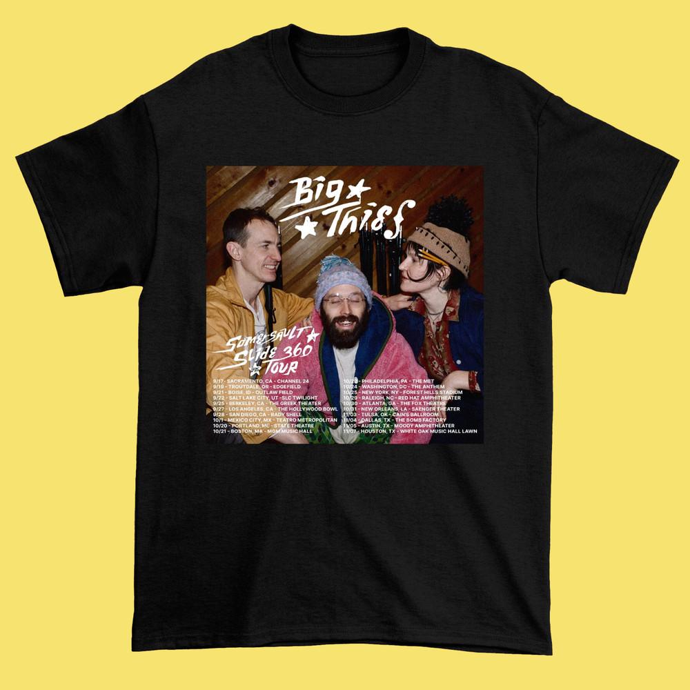 

Big Thief Announce 2025 Somersault Slide 360 Tour Black Shirt S5XL IA441 Unisex T-Shirt XXL