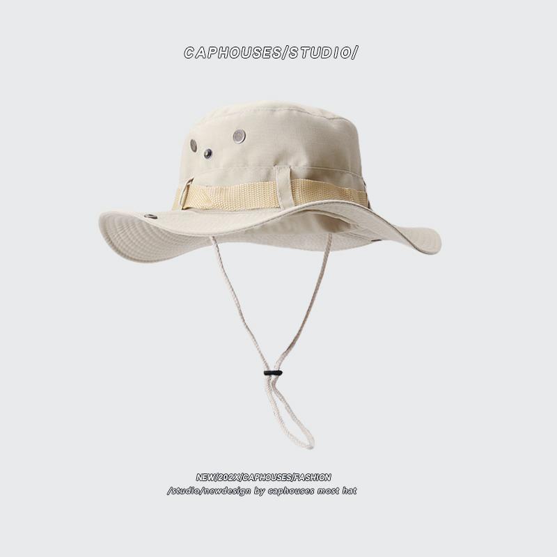 Tide brand fisherman hat men and women summer breathable sun protection outdoor camping mountaineering fishing hat western cowboy hat