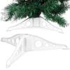 Support d'arbre de Noël Base triangulaire en plastique blanc Support stable pour arbre de Noël artificiel Accessoires de Noël