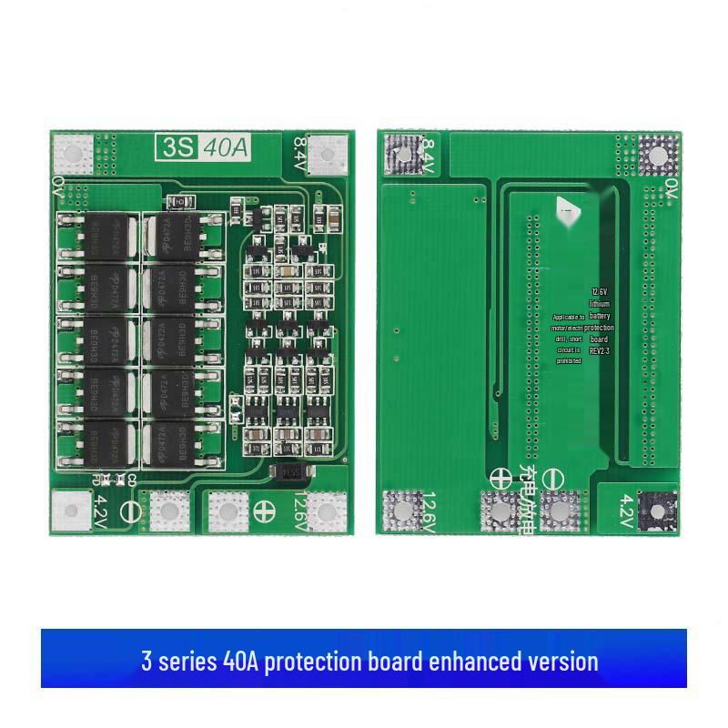 Balanced/Enhanced 3/4 Series 40A/60A Lithium-ion Battery Charger Protection Board for Electric Drills.