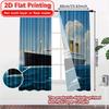 2D FLAT PRINTING 2pcs Curtains (Without Rod) Ocean Liner Amidst Icebergs Saint Patrick is Day holiday curtains with digital