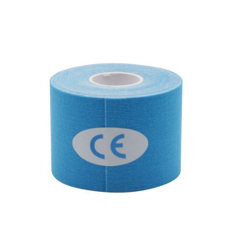 

5cmX5m Pre Cut Kinesiology Tape Elastic Exercise Muscle Patch Type I Waterproof and Breathable Sports Fitness Intramuscular Tap 5cmx5m синій
