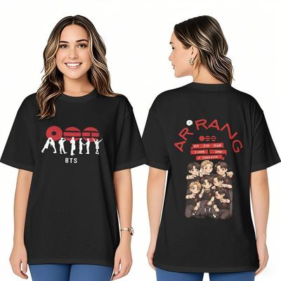 2026 Summer BTS ARMY Graphic Jersey High Quality Tee, Kpop Concert Outfit, Bangtan Fan Merch Hot Product