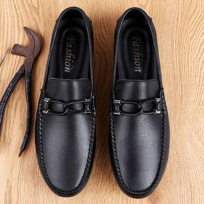 High-quality Mens Casual Shoes Luxury Genuine Leather Loafers Slip On Men's Flats Business Male Driving Shoes Moccasins