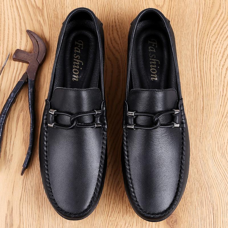 

Fashion Luxury Genuine Leather Breathable Mocasines Casual Loafers Shoes for Men s Slip on Business Formal Italian Driving Flats Shoes 37