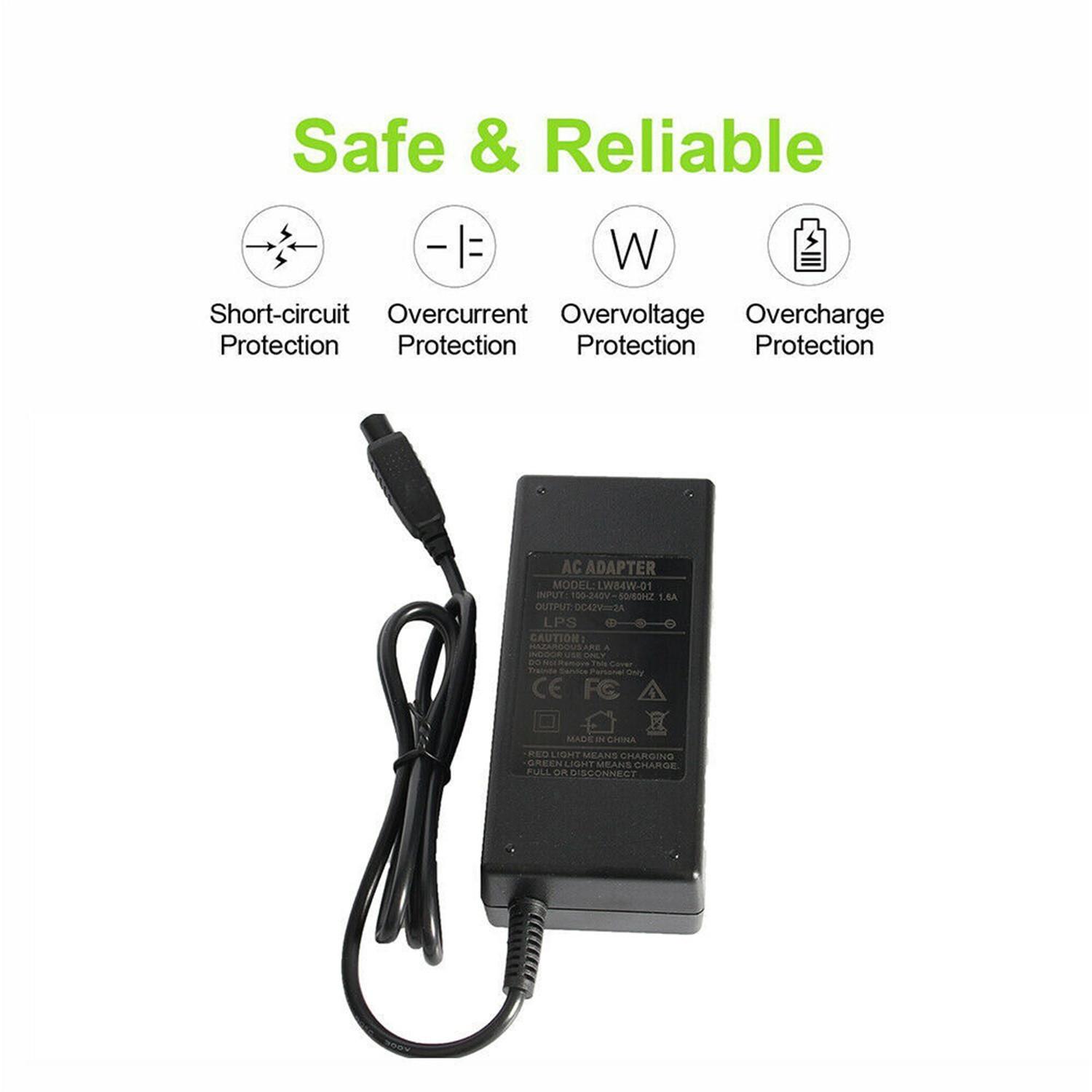 42V 2A адаптер зарядного устройства для балансировки электрического скутера Hoverboard — фото 6