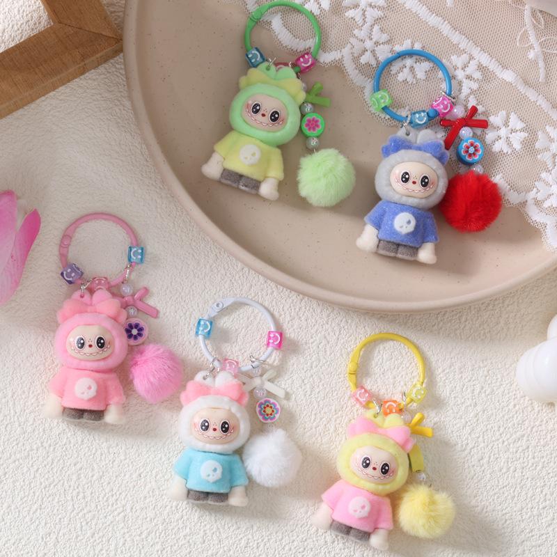 Doll Bag Couple Car Cherry Keychain Decorative Pendant Mobile Phone Chain