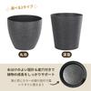 COZENTA Plastic Planter with Drainage Suitable for Houseplants and Vegetables 27cm Outer Holes, (Gray, Round, Diameter)