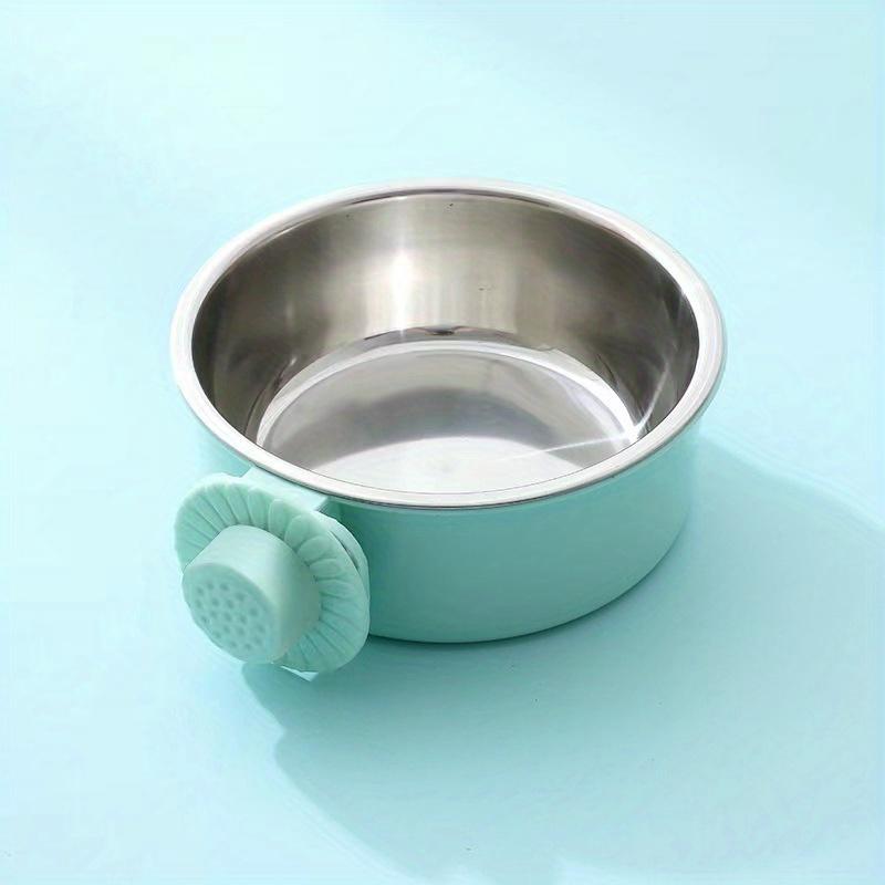 Adjustable Stainless Steel Pet Bowl: The Perfect Hanging Feeder for Your Dog's Food & Water!
