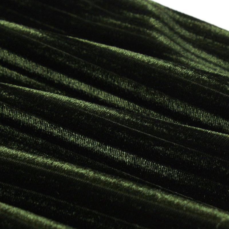 Women's Vintage Autumn/Winter Velvet Elegant V-Neck Long-Sleeve Tie-Waist Christmas Full-Skirt Dress