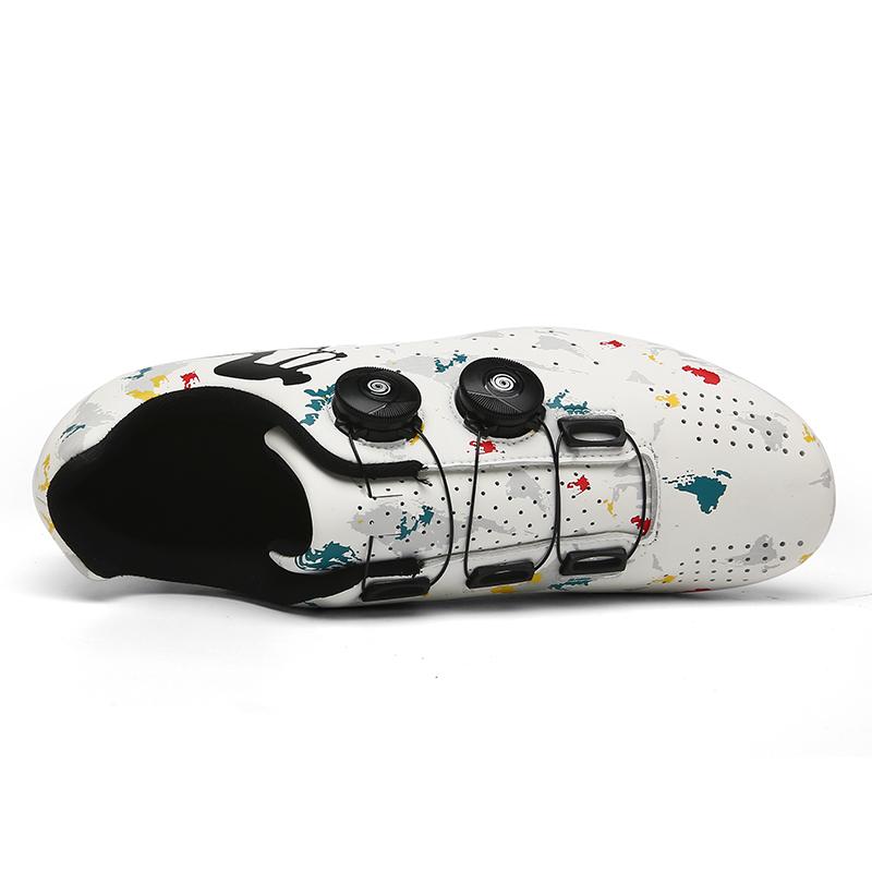 Cycling Sneakers Men MTB Shoes Self-Locking Road Bicycle Shoes Women Exercise Bikes Sneakers Cleats Clip Cycle Training Shoes