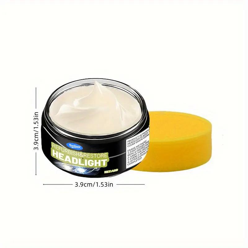 Car Headlight Restoration Cream Refurbish Restore Yellowing Oxidation Remove Headlight Polish Paste 40g чёрный