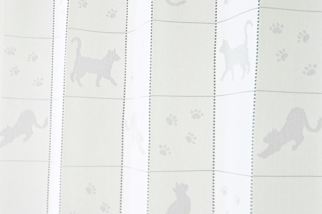 Accordion Curtains with a Cat 250cm x 150cm x Room Divider Long Cute Cat Long Tension Folding Privacy Living Heat UV Air Made in Japan Pattern, 250cm,