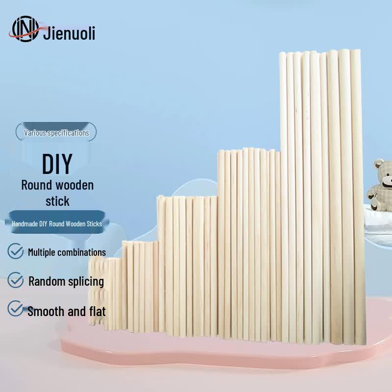 JNL N85233 Round Wooden Craft Sticks