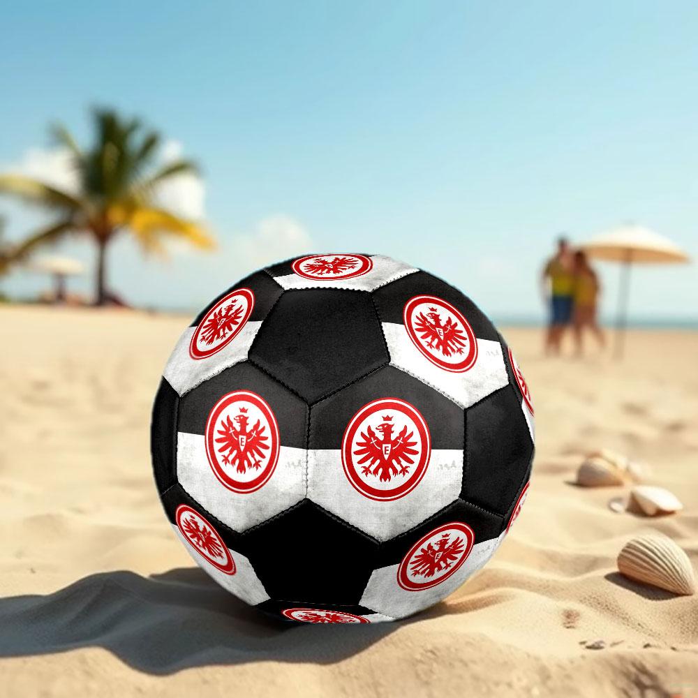 Eintracht Frankfurt FC Size 5 Soccer Ball, Machine-Stitched PVC, Durable & High Bounce, All Ages Fit, Fan Merchandise, Matches & Outdoor Use.