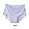 Nahtlose High-Waist-Tanga in Übergröße aus Eis-Seide mit antibakteriellem Baumwollzwickel für Damen