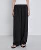 KIIMUIR (Women) Summer Semi-Wide Linen Pants_Black